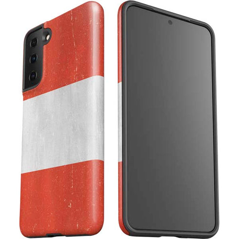 Distressed Austria Flag Galaxy S21 Plus 5G Pro Case